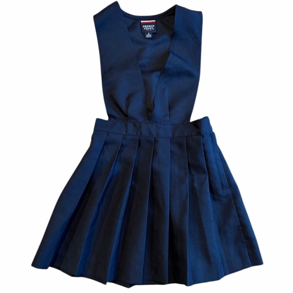French Toast Deep Blue V-Neck Dress Size 5